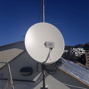 Impianto satellitare dual feed