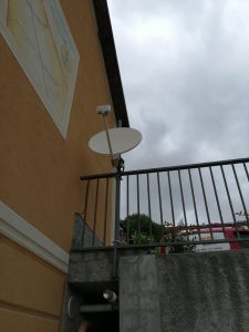 Impianto Open Sky - Internet via satellite a Isoverde (Genova)
