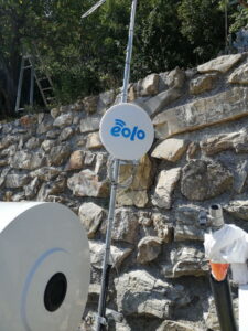 Due impianti differenti EOLO a San Felice (Molassana)