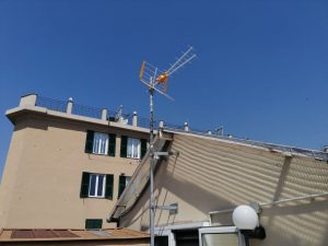 Modifica ad impianto TV digitale terrestre a Sampierdarena - 003 - La nuova antenna